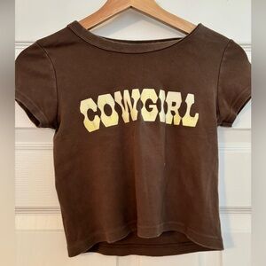 Brandy Melville Cowgirl Crop Top